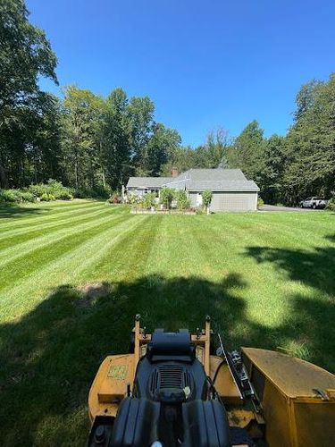 Full Landscape Redesign for Blades of Glory LLC in Cheshire, CT