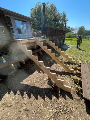 Deck Construction for Keeping Up With The Jones LLC in Corsicana, TX