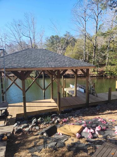 New Dock Construction for River Rat Construction in Albemarle, NC