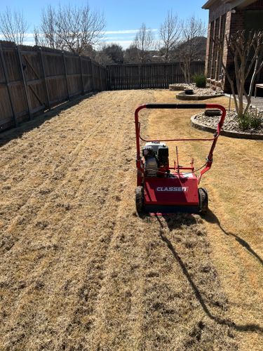 Dethatching for North Texas Groundscaping in Frisco, TX