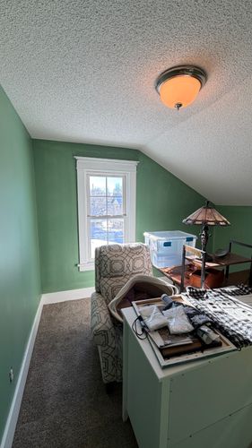 Ceiling painting for Trinity Painting & Renewal Services in Mora, MN