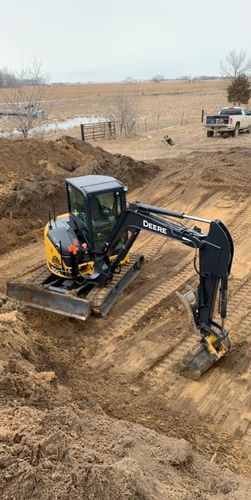 Site Preparation for M & W Tiling and Excavating in Calamus, IA