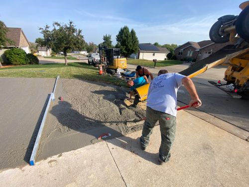 Driveway Install for TDC Excavating in Dubuque, IA