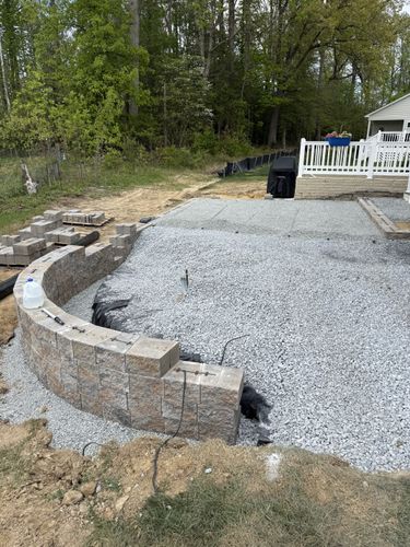 Seating Walls for SoDel Stone Works & Construction LLC in Sussex County, DE