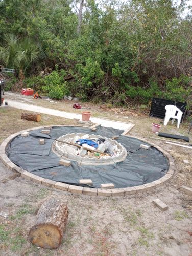 Fire Pit Installation for Unity Maintenance & More LLC in Englewood, FL