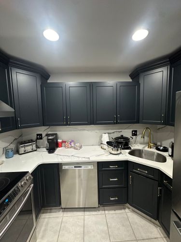 Cabinet Painting for T&T Kitchens in Shamong, NJ