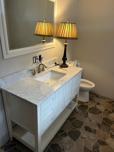 Bathroom Renovation for Kong Construction INC in Dwight, IL