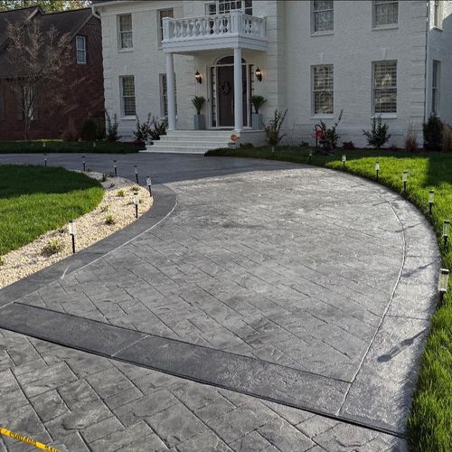 Concrete Driveway installation for Concrete Cowboyz in Greenville, NC