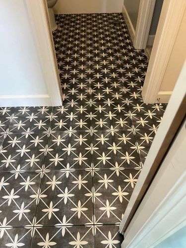 Kitchen Counter Tiling for Zenus Custom Tile in Kansas City, MO