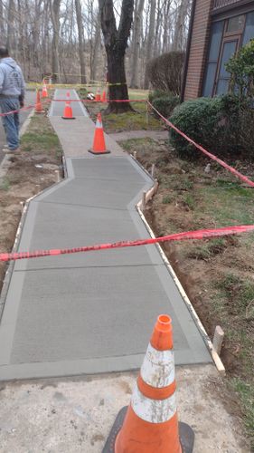 Stamped Concrete for PM Masonry in Manville, NJ