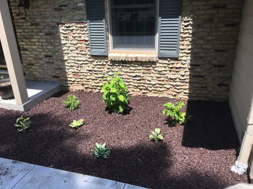 Mulch Installation for Paradise Lawnscapes in West Bend, WI
