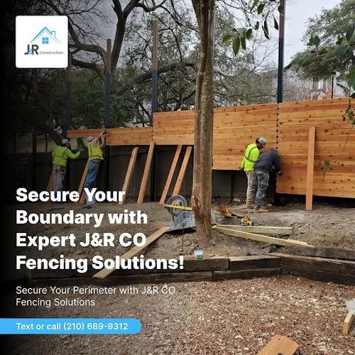 Fencing for J and R Co. in San Antonio,  TX