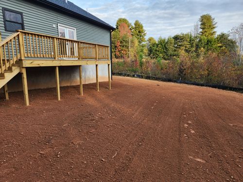 Final Grading for C.A. Sherry Land Improvement, LLC. in Louisa, VA