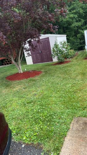 Mulch Installation for G&M Property Service in Attleboro, MA