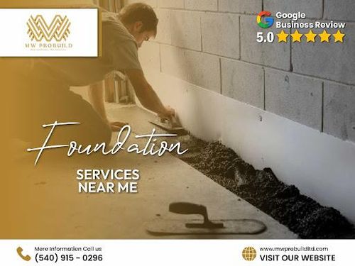 Concrete Foundations for MW ProBuild, LTD. in Roanoke, VA