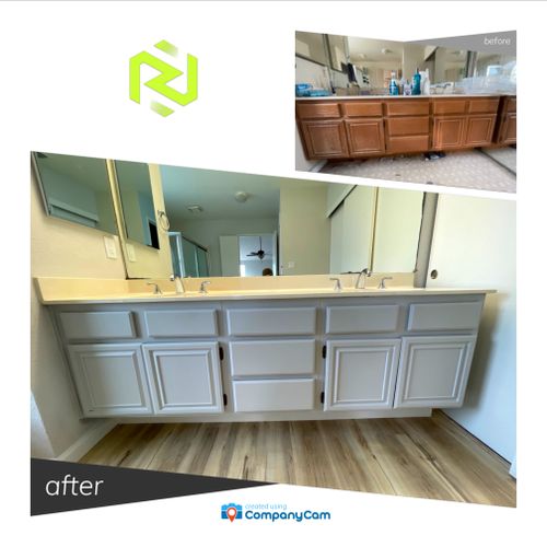 Cabinet Refinishing for Ready Repaint in Brentwood, CA