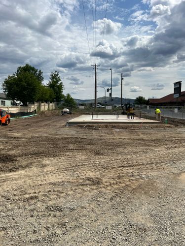 Site Preparation & foundation dig outs for Seymour Excavating in Omak, WA