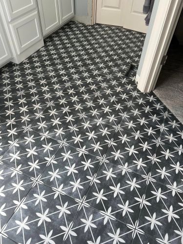 Kitchen Counter Tiling for Zenus Custom Tile in Kansas City, MO