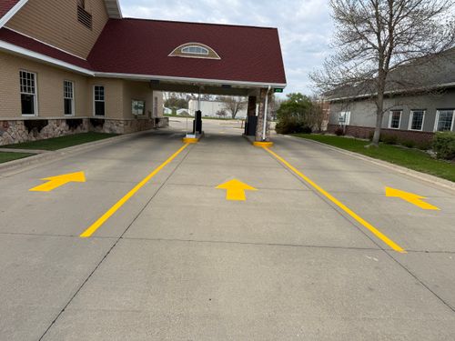 Line Striping for Midwest Line Striping LLC in Spirit Lake, IA