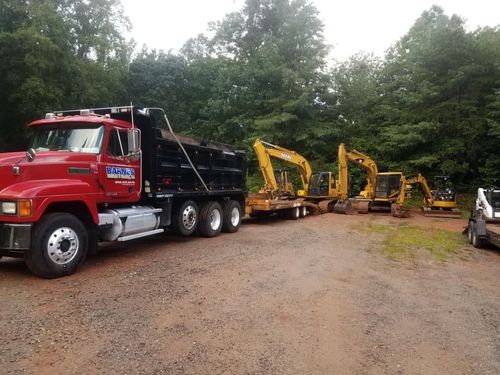 Site Grading for Barnes Backhoe & Grading in Taylorsville, NC