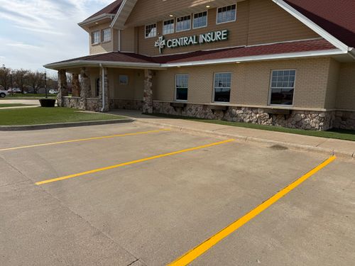 Line Striping for Midwest Line Striping LLC in Spirit Lake, IA