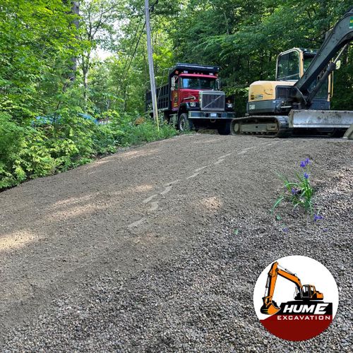 Site Preparation for Hume Excavation in North Hampton, NH