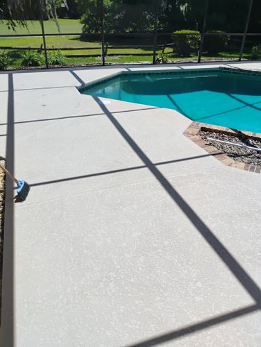 Pool deck resurfacing for American Acrylic Concrete Coatings in Longwood, FL