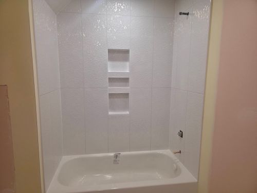 Bathroom Tiling Installation for Novo Tile Co. in Lillington, NC