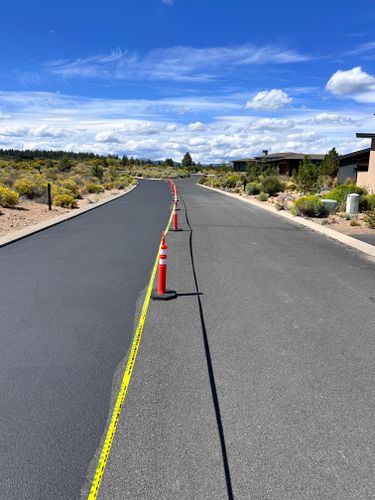 Sealcoat Installation for Pacific Sealcoating in Black Butte Ranch, OR