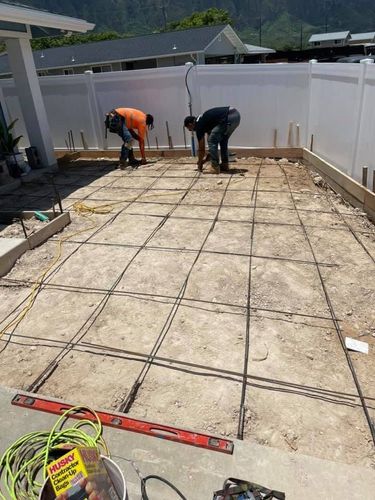Concrete for Maka’s Akamai Masonry LLC in Kaneohe, HI