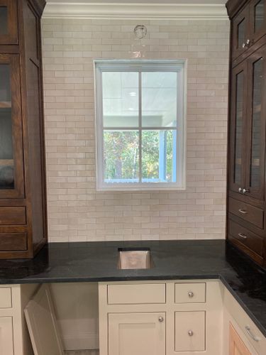 Kitchen Backsplash Installation for Harris Tile and Stone in Tyler, TX