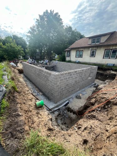 Concrete Slab Construction for CAIR CONCRETE & MASONRY LLC in Baldwin, WI