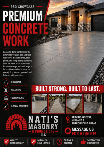  for Nati's Masonry & Promotions LLC in Odessa, TX