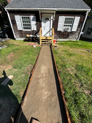 Concrete Slab Construction for Graham & Schriner Construction in Hinsdale, NH