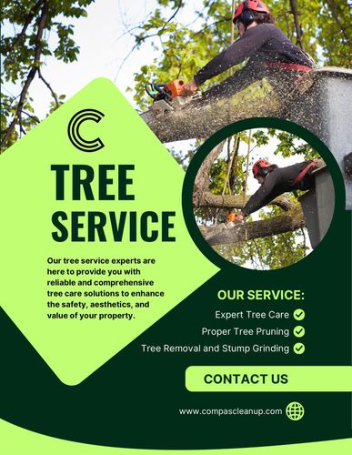 Tree Trimming for Compas Cleanup in McCamey, TX