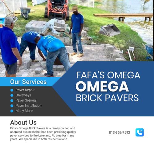 Pool Remodels for Fafa's Omega Brick Pavers in Lakeland, FL