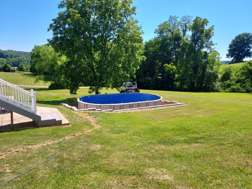 Pool Installation for Xtreme landscaping LLC in Cambridge, OH