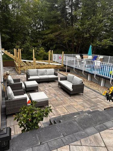 Patio Design & Construction for Z. Hastings Landscape Construction in Templeton, MA