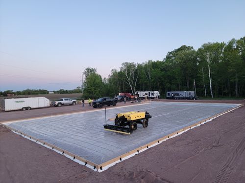 Concrete Driveway Installation for Majestic Concrete and Landscape in Cross Lake, MN