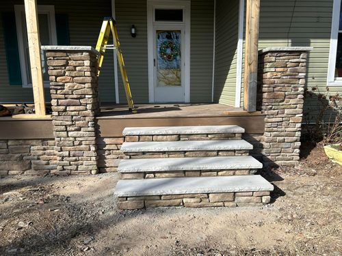 Step Installation for Southerland Custom Masonry in Hustonville, KY