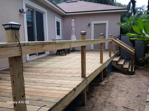 Deck Fabrication Services for K & A Landscaping, Inc. in Jacksonville, FL