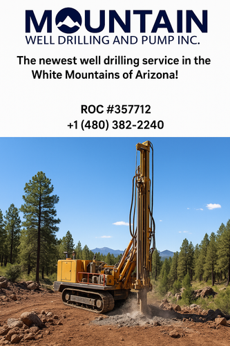 Water Well Drilling for Mountain Well Drilling and Pump Inc. in Snowflake, AZ