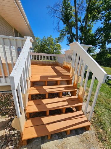 Deck staining for Goodside Painting and Handyman Service in Norwalk, IA