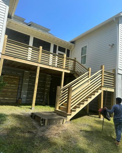 Deck and Patio Construction for Cisne's LLC in Charleston, SC