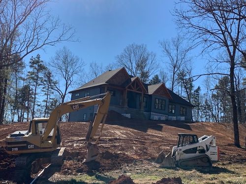 Site Grading for Barnes Backhoe & Grading in Taylorsville, NC