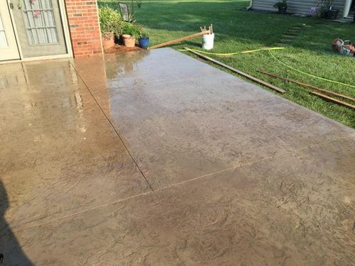 Stamped Concrete Patios for Chapman Construction and Concrete Inc  in Owensboro,  KY