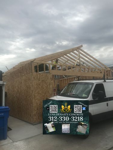 New Garage Build for Luna Dynasty Concrete in Chicago, IL