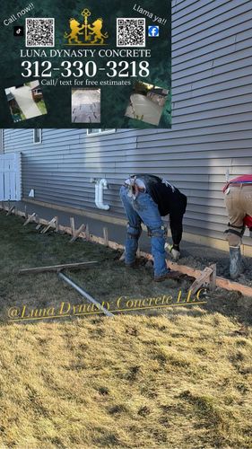 Sidewalk Installation for Luna Dynasty Concrete in Chicago, IL