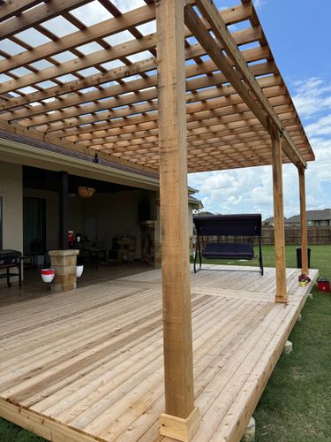 Patio and Deck Installation for STX Remodeling in Floresville, TX