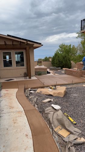 Concrete Installation for GB Concrete & Landscapes in Grand Junction, CO
